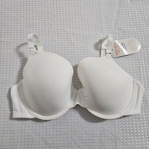Warner's NWT Womens Underwire T-Shirt Bra 95% Cotton MSRP $100 Ivory 38C